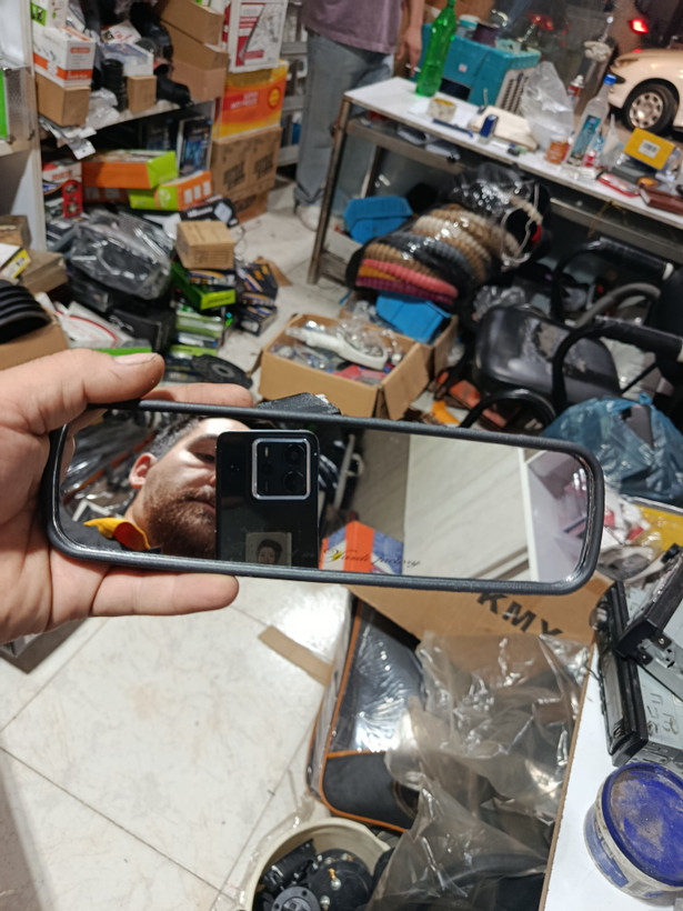 آینه طرح فابریکی برند یزدی با پیچ تنظیم درجه عالی کیفیت عالی