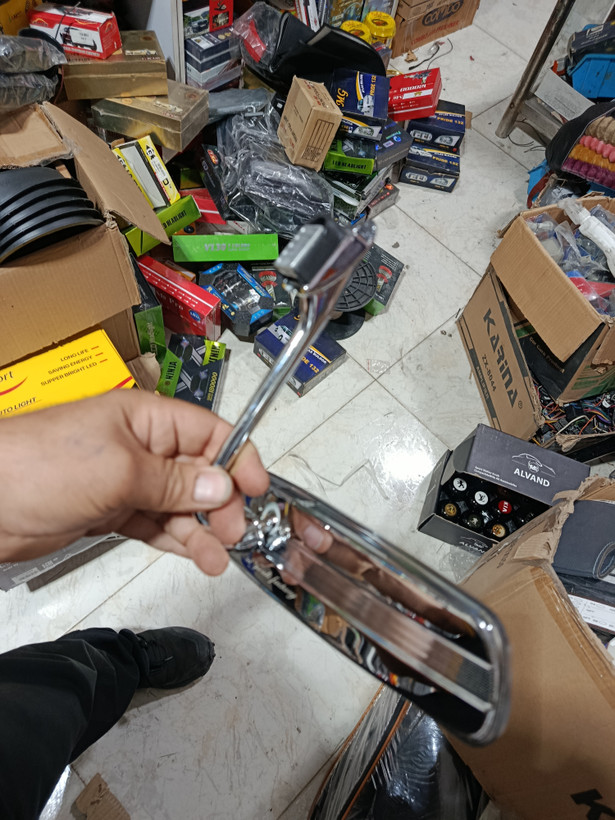 آینه یزدی طرح کلاسیک با پایه بلند استیل کامل قابل تنظیم وتاشو