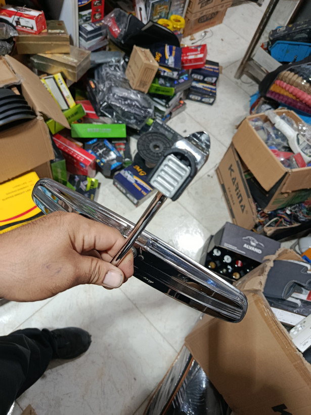 آینه یزدی طرح کلاسیک با پایه بلند استیل کامل قابل تنظیم وتاشو