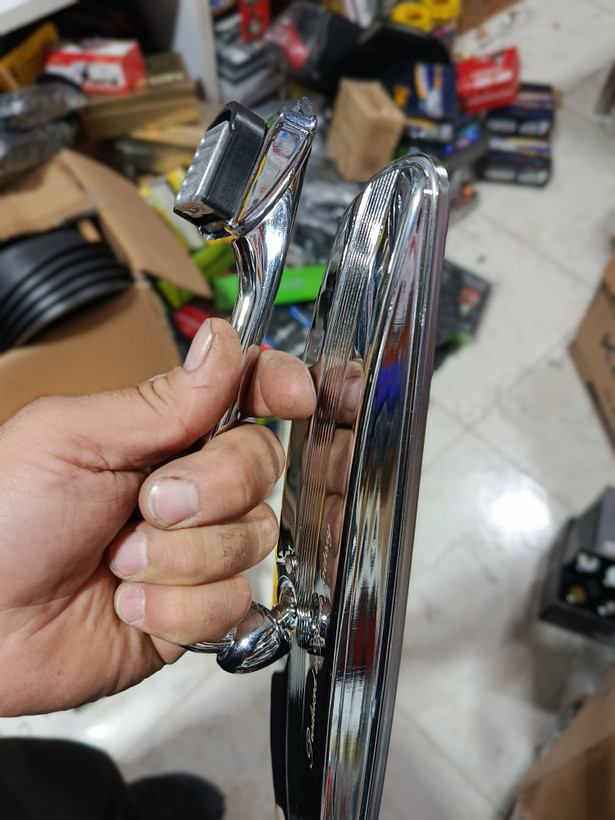 آینه یزدی طرح کلاسیک با پایه بلند استیل کامل قابل تنظیم وتاشو
