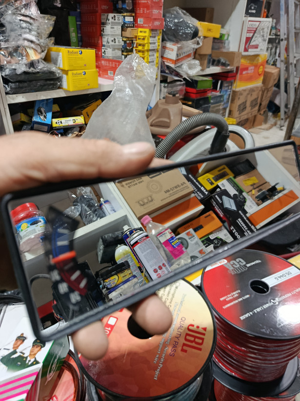 آینه درجه دار با پایه فابریک یزدی با پیچ تنظیم زاویه
