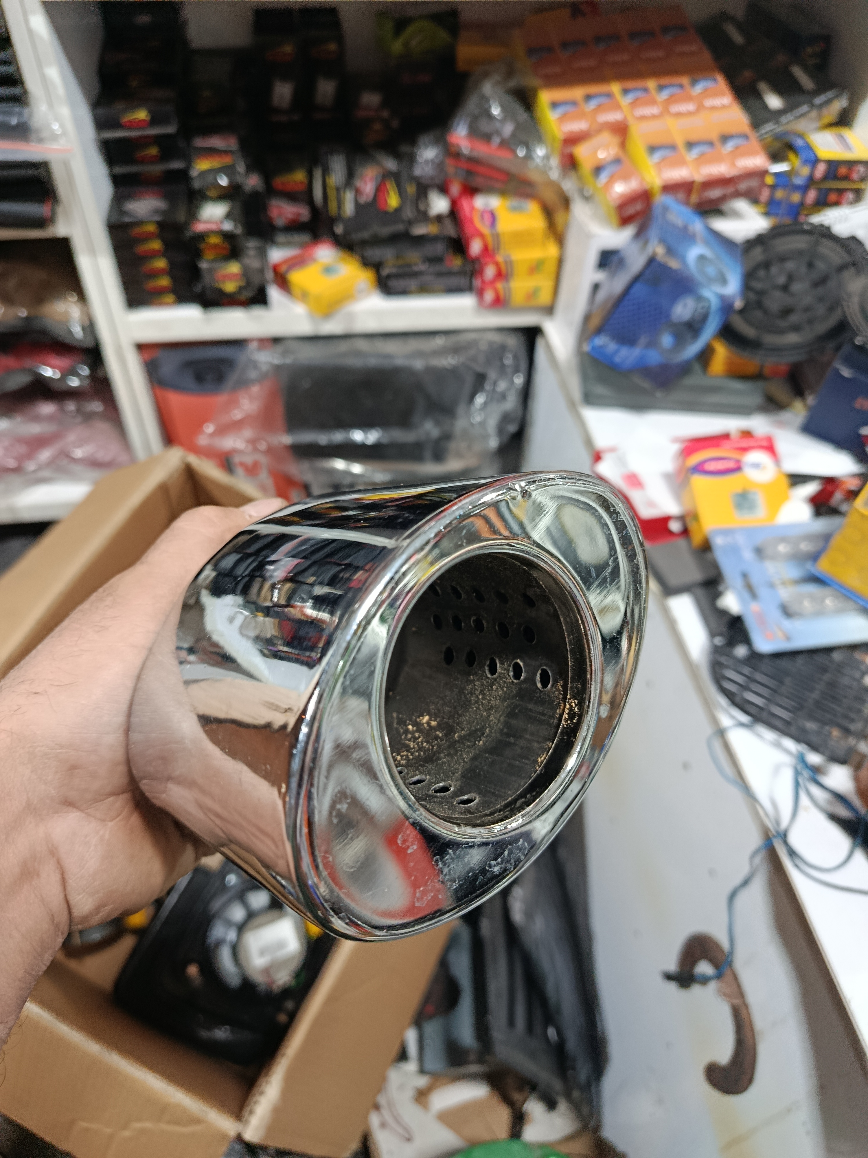 سر اگزوز طرح استیل سایز بزرگ