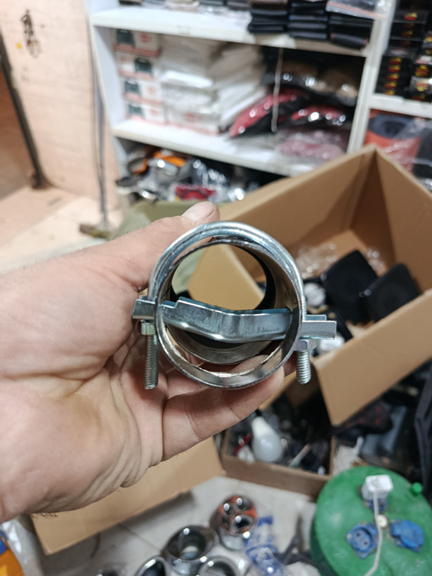 سر اگزوز طرح استیل 103 سر کج