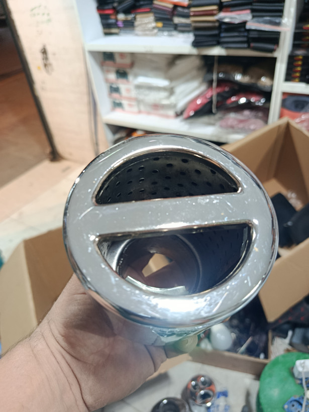سر اگزوز گرد خط دار