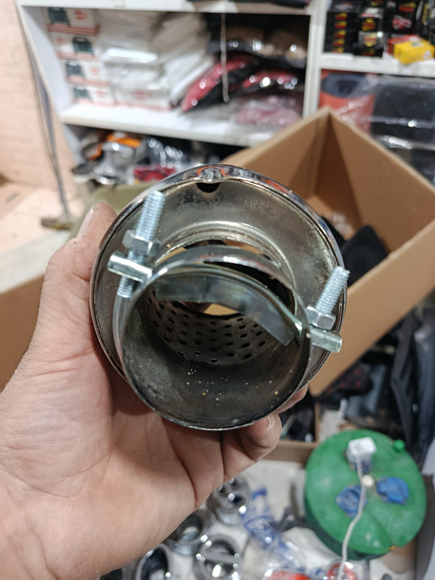 سر اگزوز گرد خط دار