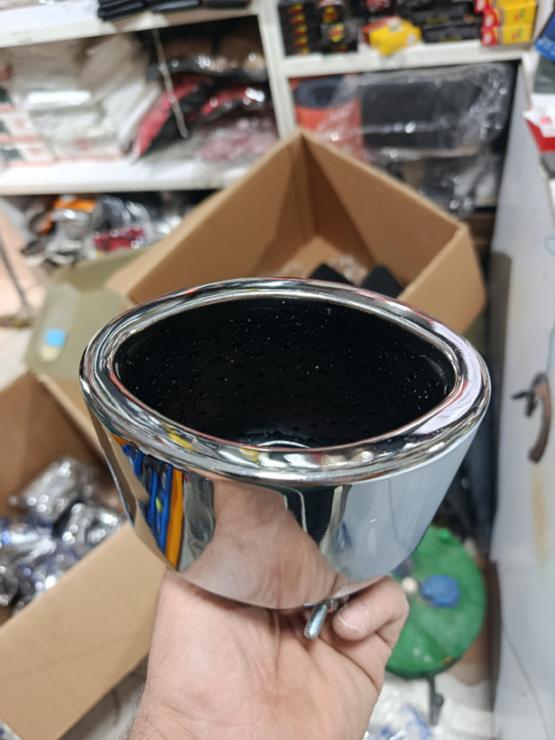 سر اگزوز طرح استیل بیضی بزرگ لوزی