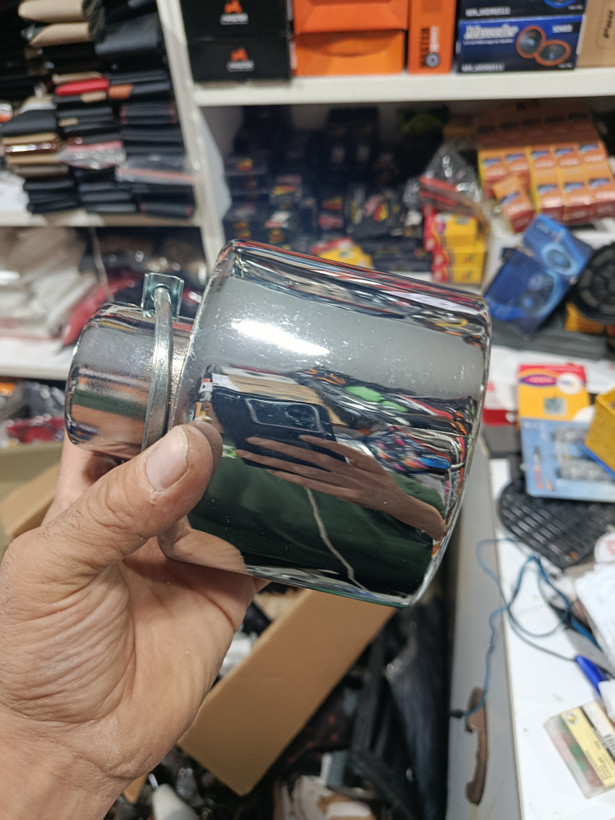 سر اگزوز طرح استیل بیضی سه خط سایز بزرگ