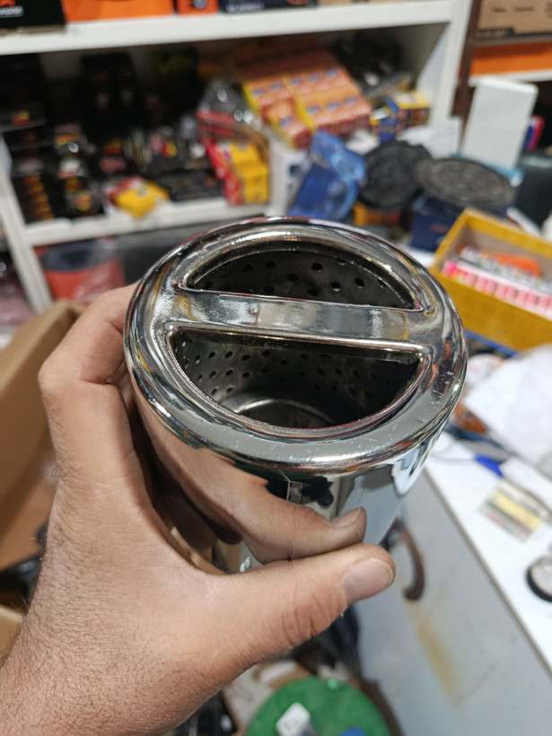 سر اگزوز گرد بزرگ تک خط سایز بزرگ