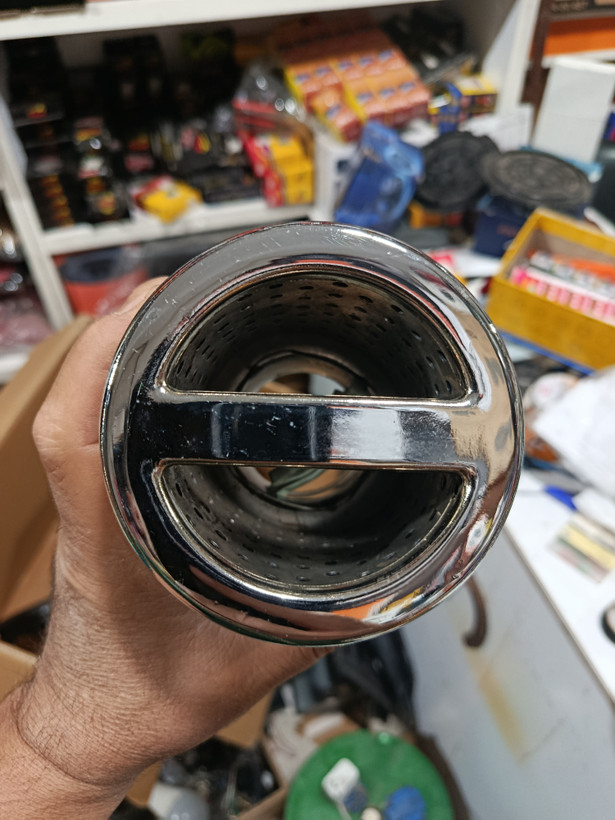 سر اگزوز گرد بزرگ تک خط سایز بزرگ