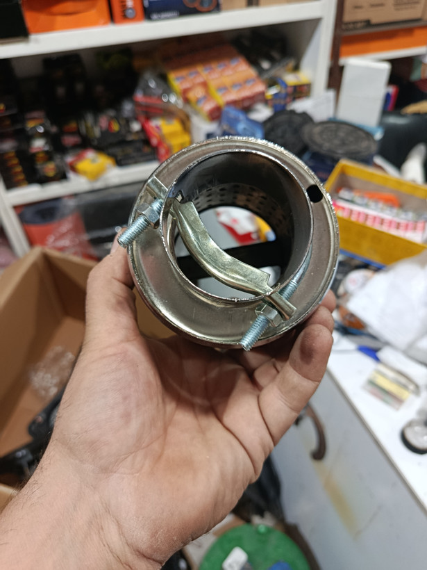 سر اگزوز گرد بزرگ تک خط سایز بزرگ