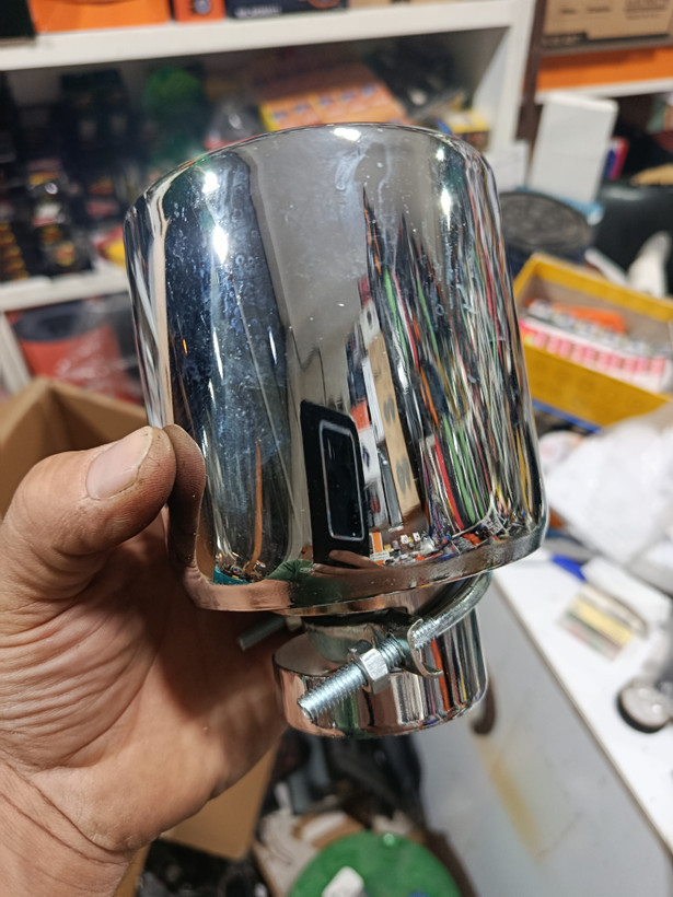 سر اگزوز گرد بزرگ تک خط سایز بزرگ