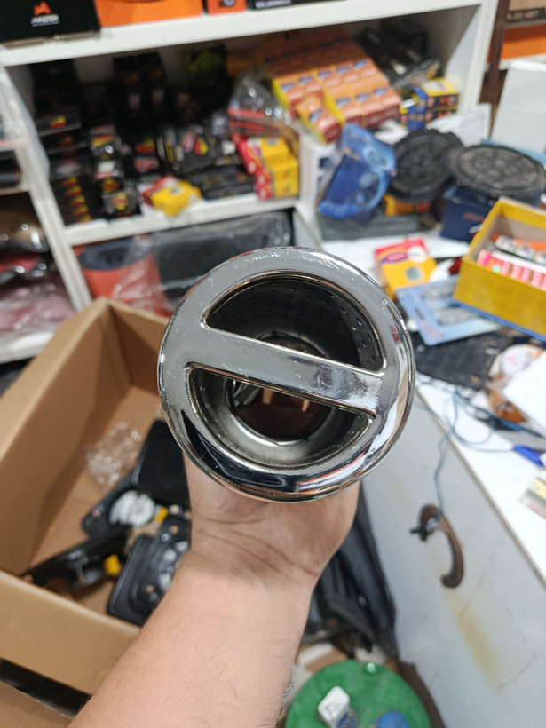 سر اگزوز گرد بزرگ تک خط سایز بزرگ